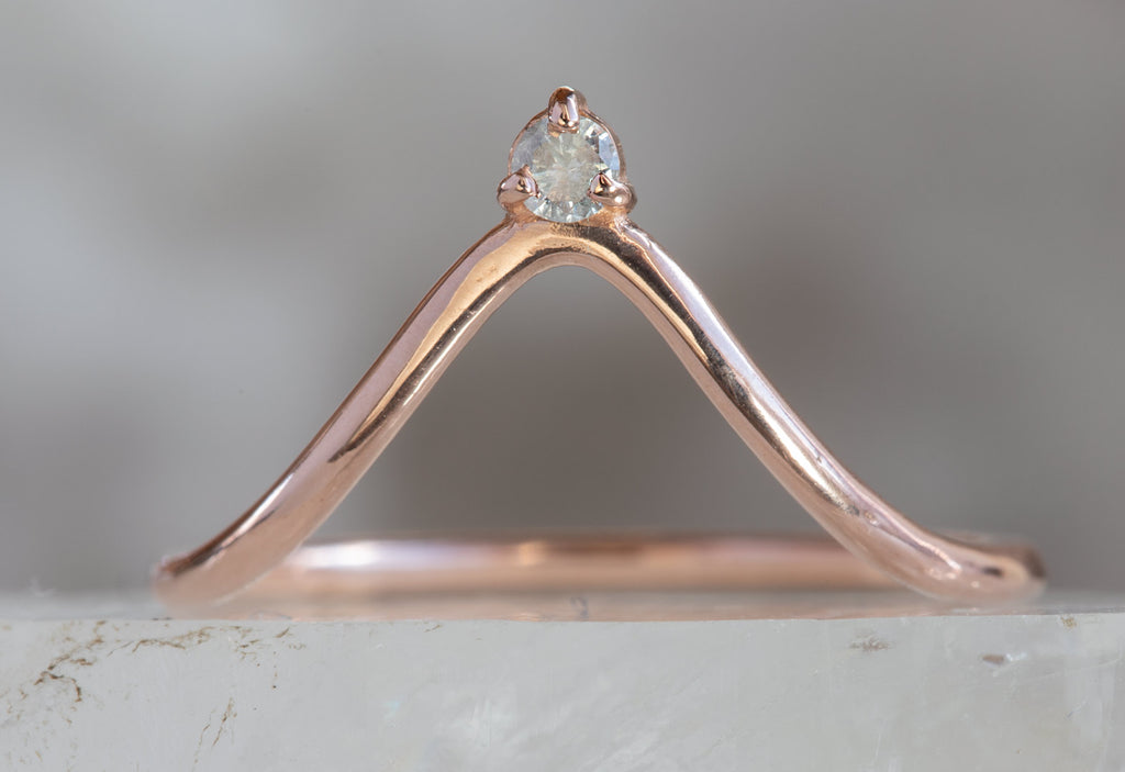 Diamond Crown Stacking Ring