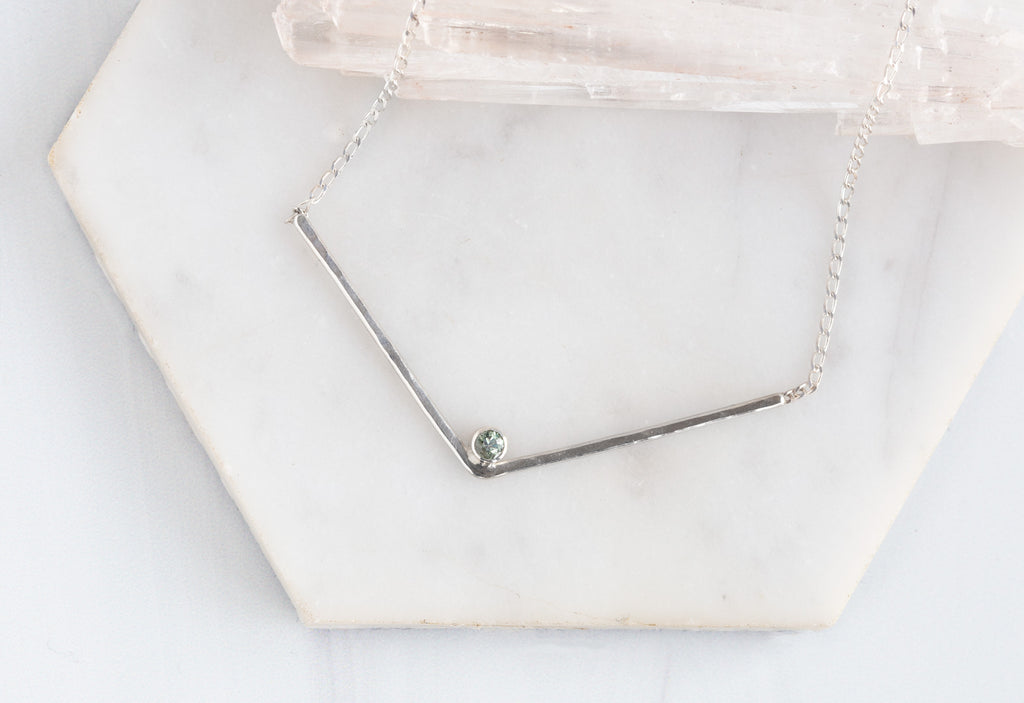 sapphire peak necklace