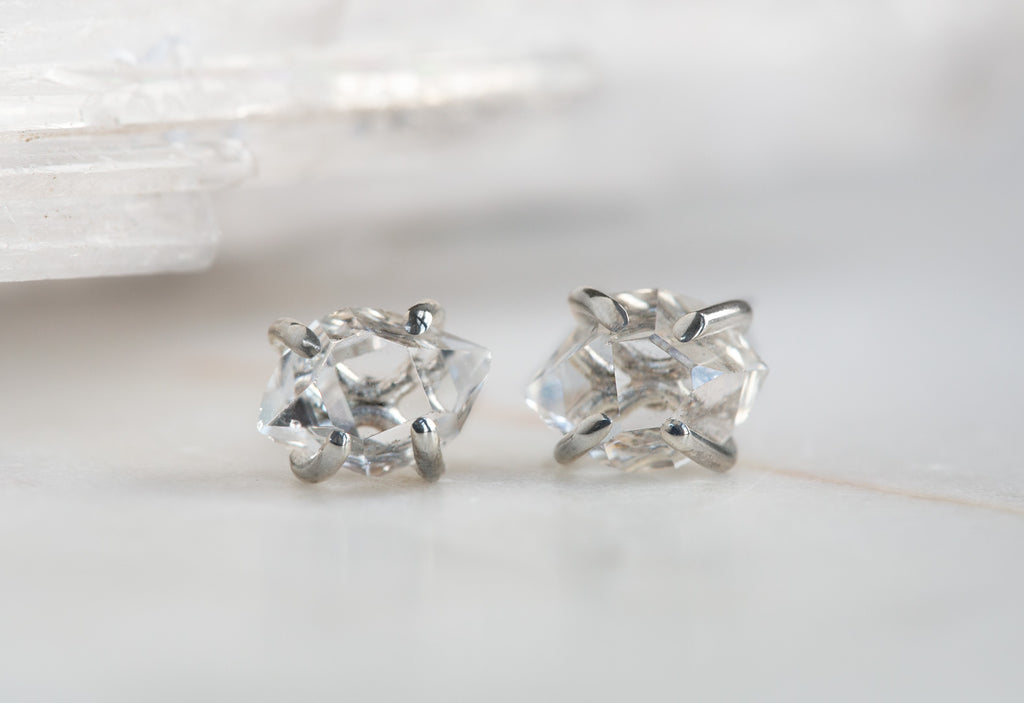 Herkimer Diamond Stud Earrings