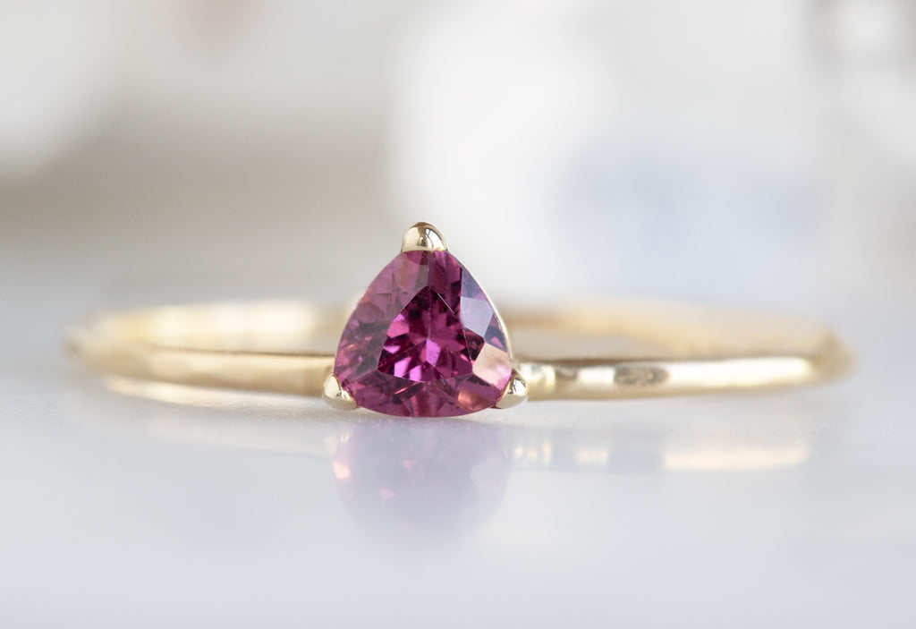 Pink Garnet Crown Ring