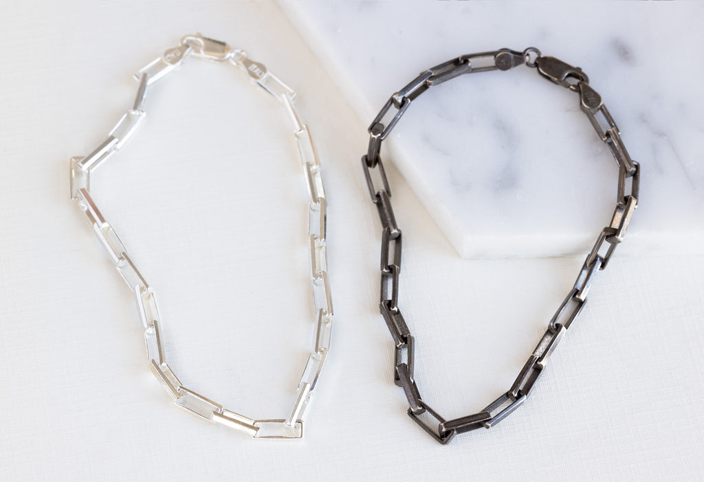 Men's Drawn Cable Chain Bracelet