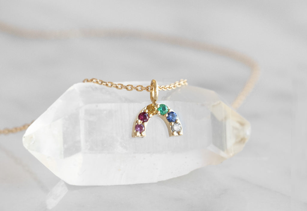 Rainbow Sapphire Necklace