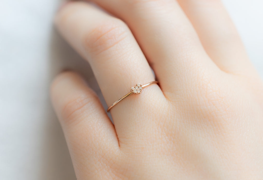 Sweetheart Pavé Diamond Ring