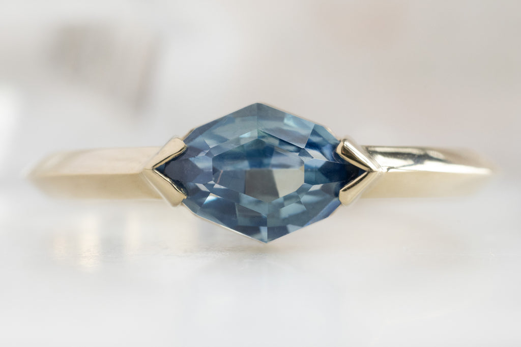 The Sage Ring with an Artisan-Cut Sapphire