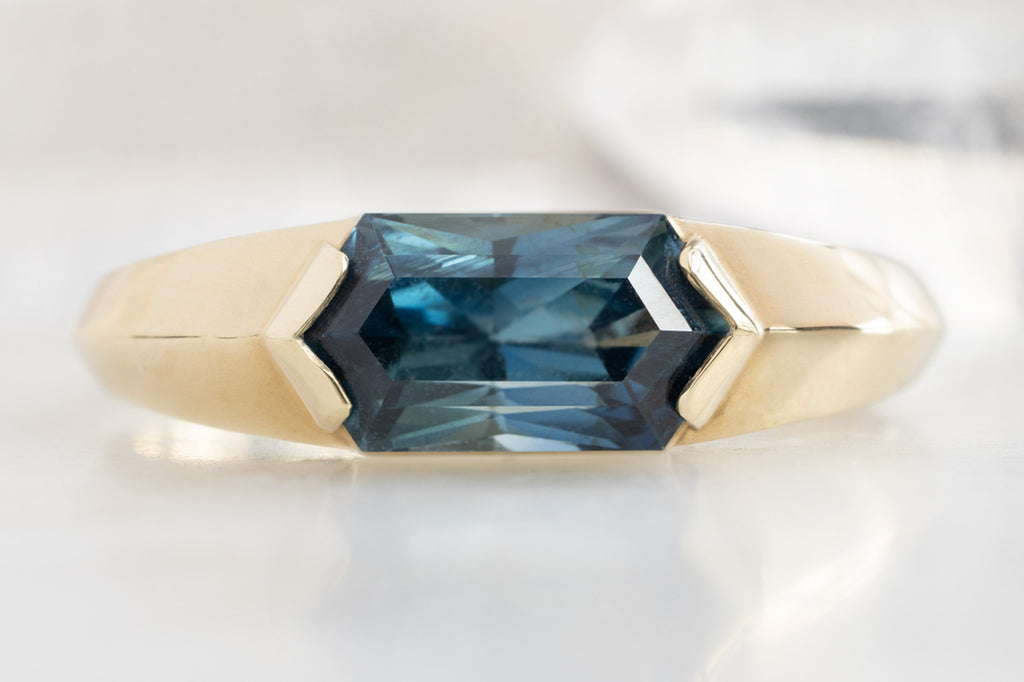 The Signet Ring with a Sapphire Hexagon