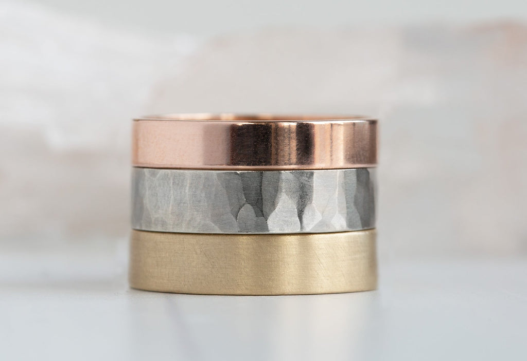 The Unisex Gold Wedding Band in All Metal Options