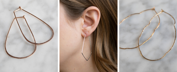 Oversized Hoop Earrings Collage
