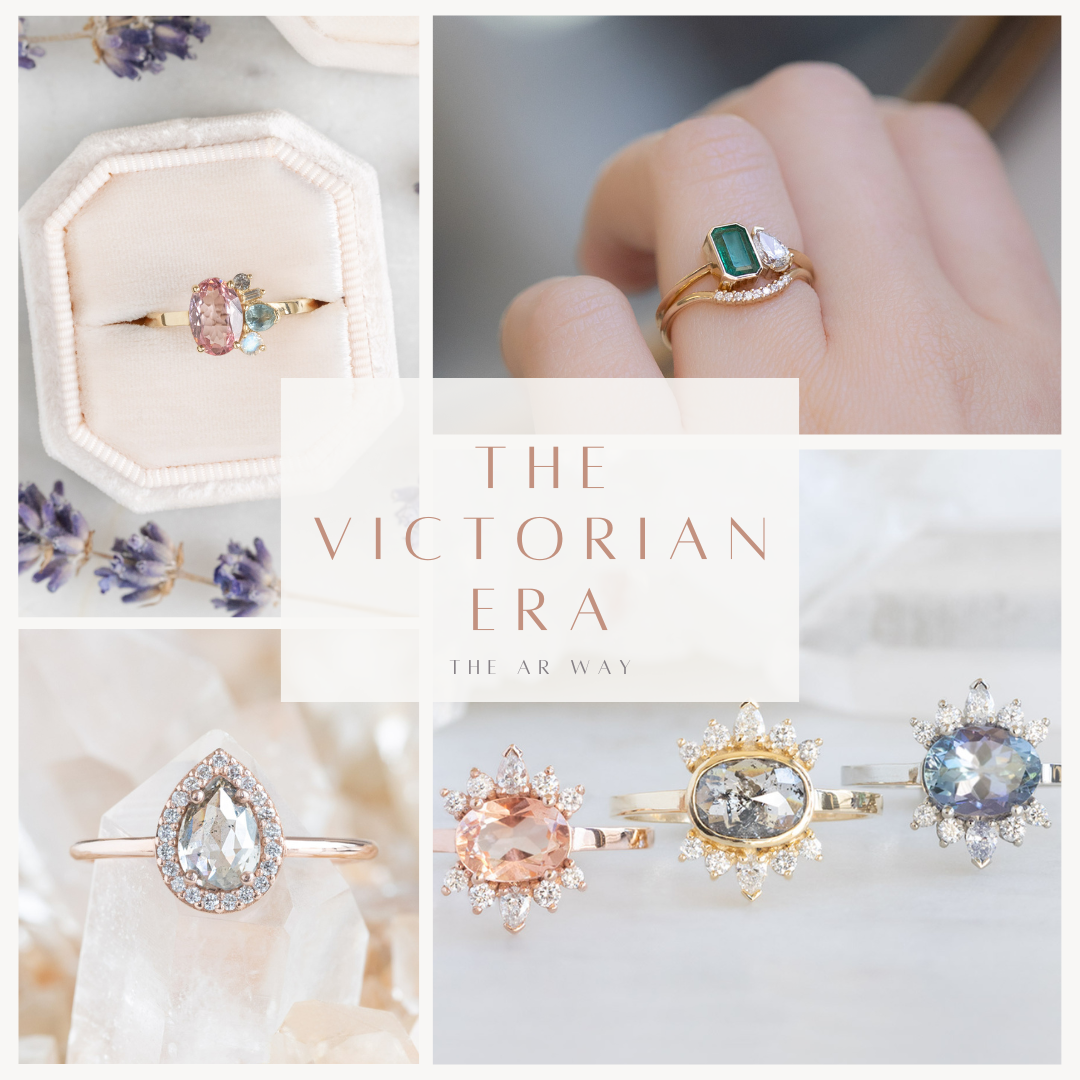 The Victorian Jewelry Era Collage
