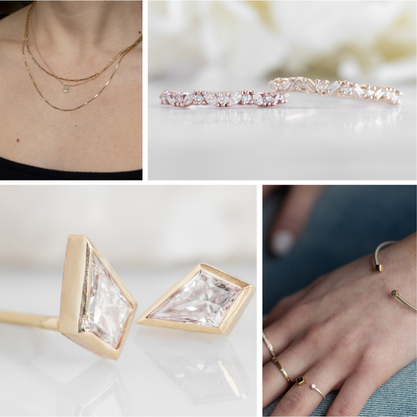 White Diamond Fine Jewelry Collage